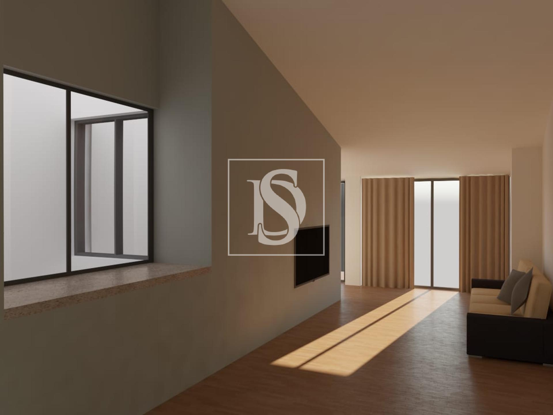 Apartamento T3 em Braga (São Vicente), num prédio reabilitado